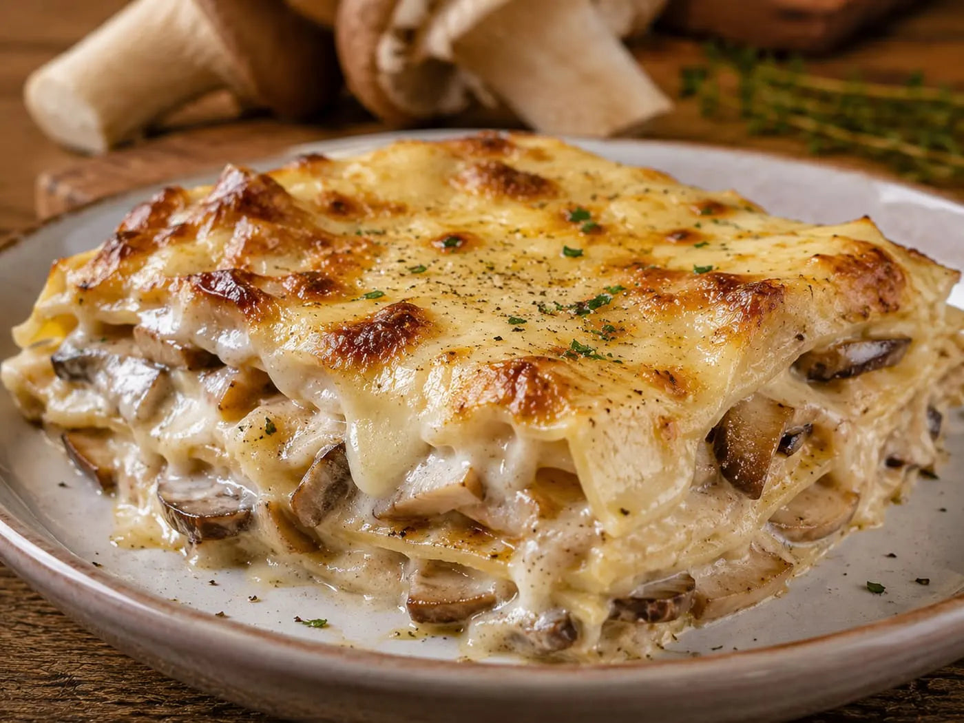 Lasagna bianca ai cardoncelli